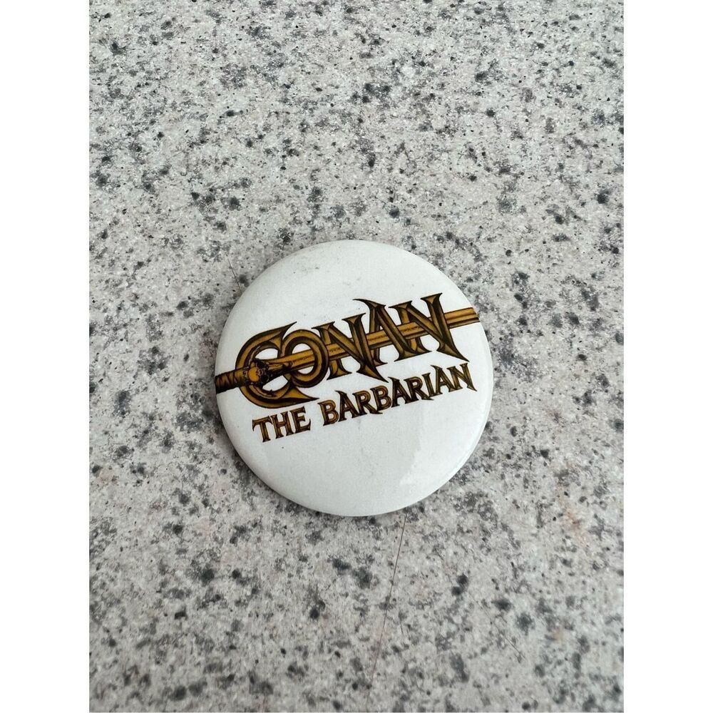 Conan The Barbarian 1980s Vintage Button